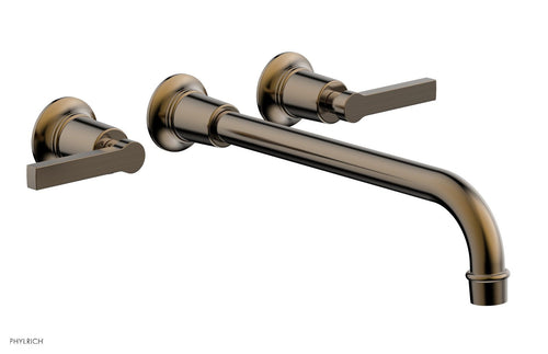 Phylrich HEX MODERN Wall Lavatory Set 12" Spout - Lever Handles 501-14-12