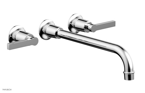 Phylrich HEX MODERN Wall Lavatory Set 12" Spout - Lever Handles 501-14-12