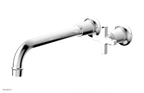 Phylrich HEX MODERN 10" Single Handle Wall Lavatory Set - Cross Handle 501-17-10