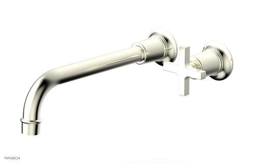 Phylrich HEX MODERN 10" Single Handle Wall Lavatory Set - Cross Handle 501-17-10