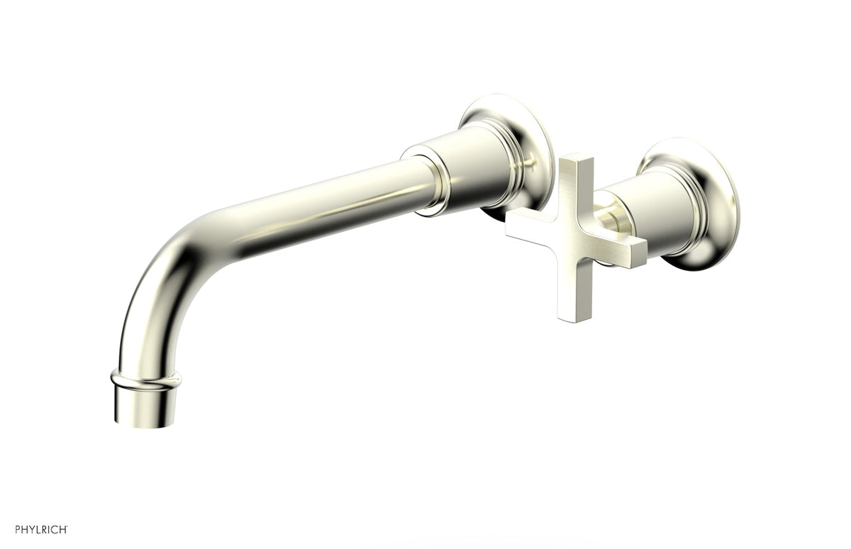 HEX MODERN Single Handle Wall Lavatory Set - Cross Handle 501-17