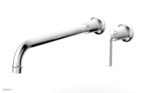Phylrich HEX MODERN 12" Single Handle Wall Lavatory Set - Lever Handle 501-18-12