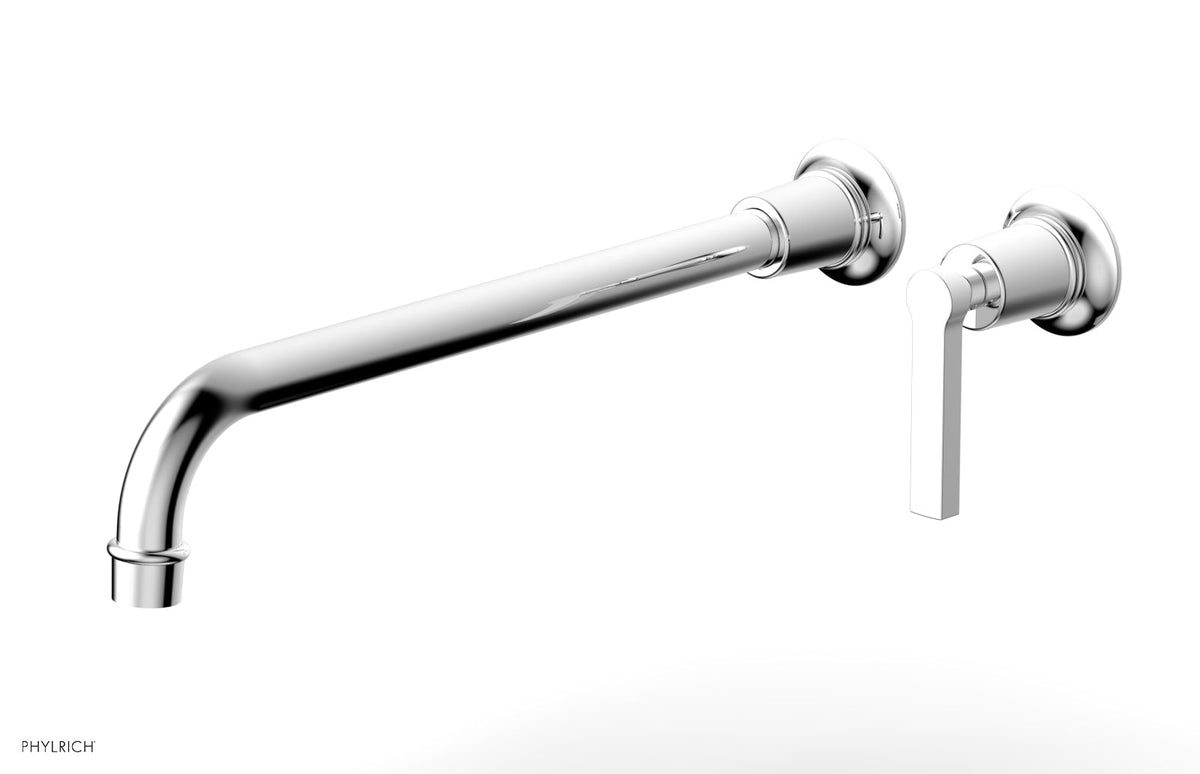 HEX MODERN 14" Single Handle Wall Lavatory Set - Lever Handle 501-18-14