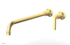 HEX MODERN 14" Single Handle Wall Lavatory Set - Lever Handle 501-18-14