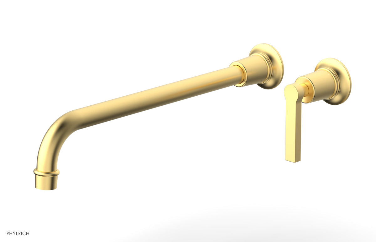 HEX MODERN 14" Single Handle Wall Lavatory Set - Lever Handle 501-18-14