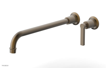 HEX MODERN 14" Single Handle Wall Lavatory Set - Lever Handle 501-18-14