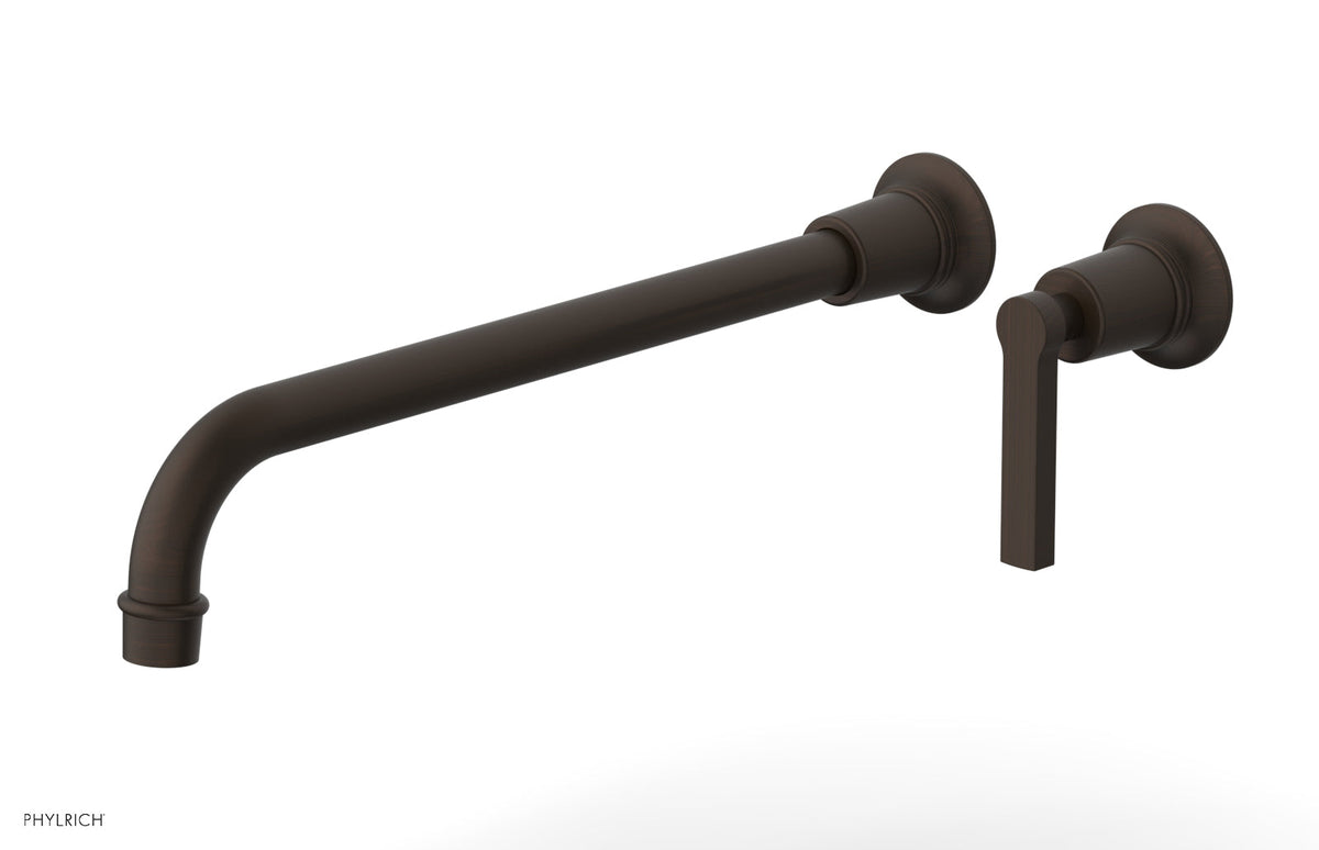 HEX MODERN 14" Single Handle Wall Lavatory Set - Lever Handle 501-18-14