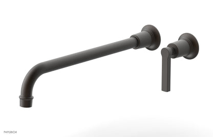 HEX MODERN 14" Single Handle Wall Lavatory Set - Lever Handle 501-18-14