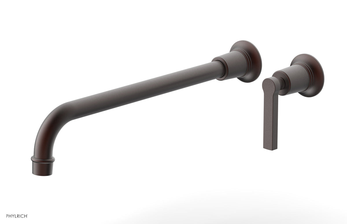 HEX MODERN 14" Single Handle Wall Lavatory Set - Lever Handle 501-18-14