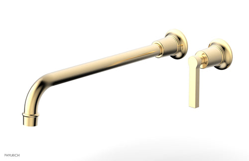 HEX MODERN 14" Single Handle Wall Lavatory Set - Lever Handle 501-18-14