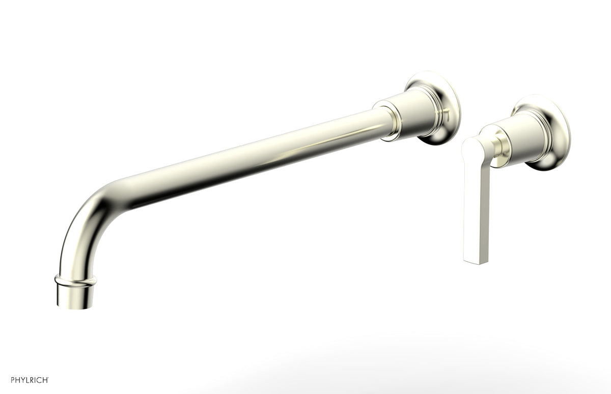 HEX MODERN 14" Single Handle Wall Lavatory Set - Lever Handle 501-18-14