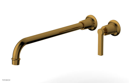HEX MODERN 14" Single Handle Wall Lavatory Set - Lever Handle 501-18-14