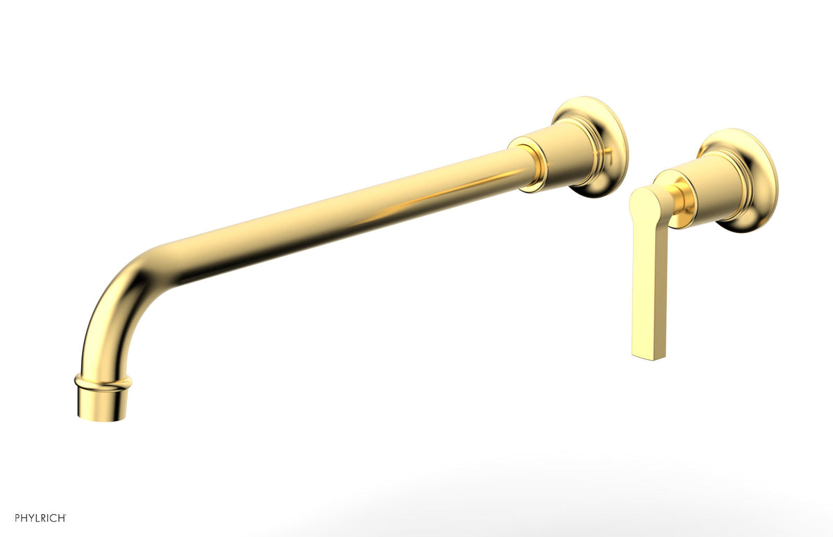 HEX MODERN 14" Single Handle Wall Lavatory Set - Lever Handle 501-18-14