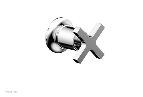 Phylrich HEX MODERN Volume Control/Diverter Trim - Cross Handle 501-35