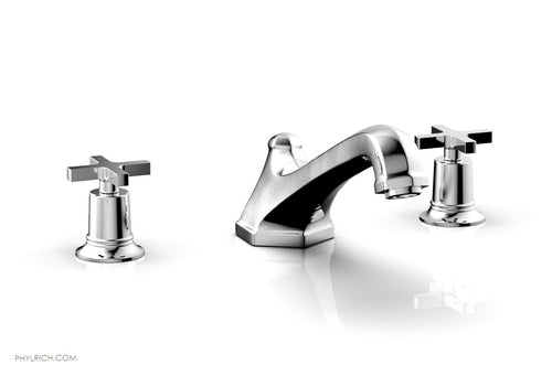 Phylrich HEX MODERN Deck Tub Set - Cross Handles 501-40