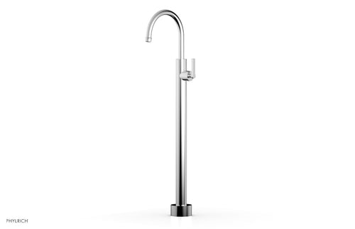 Phylrich HEX MODERN Tall Floor Mount Tub Filler - Lever Handle 501-47-02