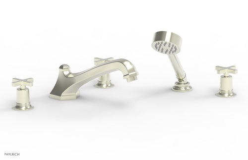 Phylrich HEX MODERN Deck Tub Set with Hand Shower 501-48