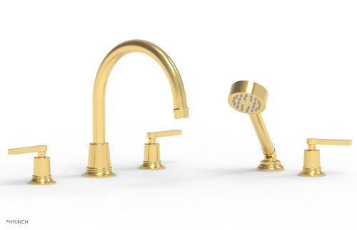 Phylrich HEX MODERN Deck Tub Set with Hand Shower - Lever Handles 501-51