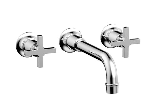 Phylrich HEX MODERN Wall Tub Set - Cross Handles 501-58