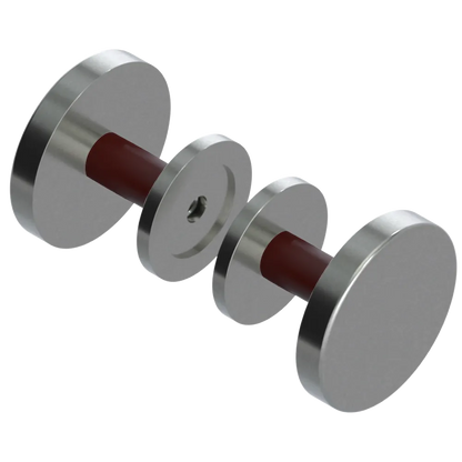 Rubinet Shower Door Knob (set) Satin Nickel
