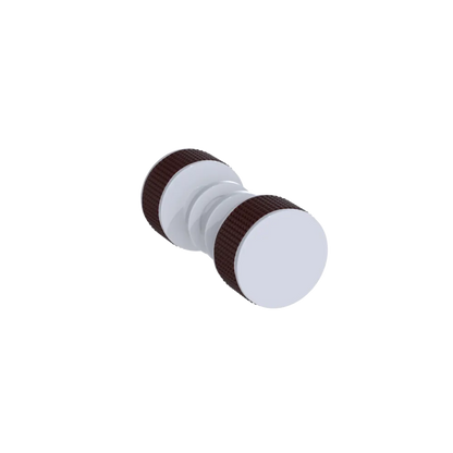 Rubinet Shower Door Knob (set) White