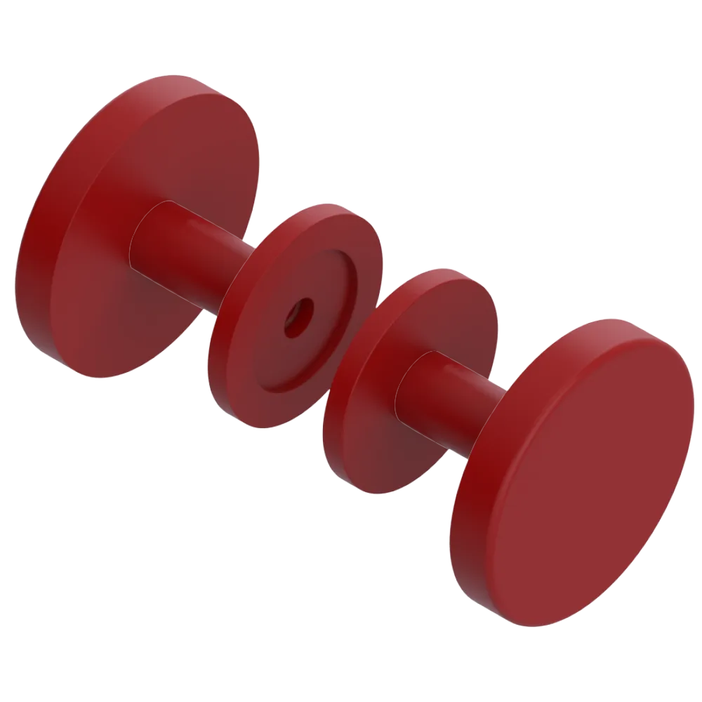 Rubinet Shower Door Knob (set) Maroon