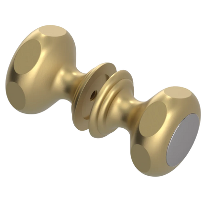 Rubinet Shower Door Knob (set) Satin Brass