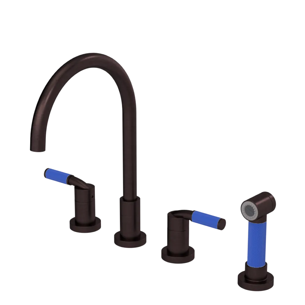 Rubinet Widespread Kitchen Set with Hand Spray Oil Rubbed Bronze