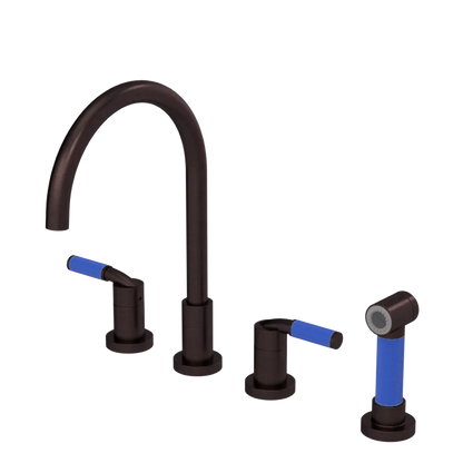 Rubinet Widespread Kitchen Set with Hand Spray Oil Rubbed Bronze