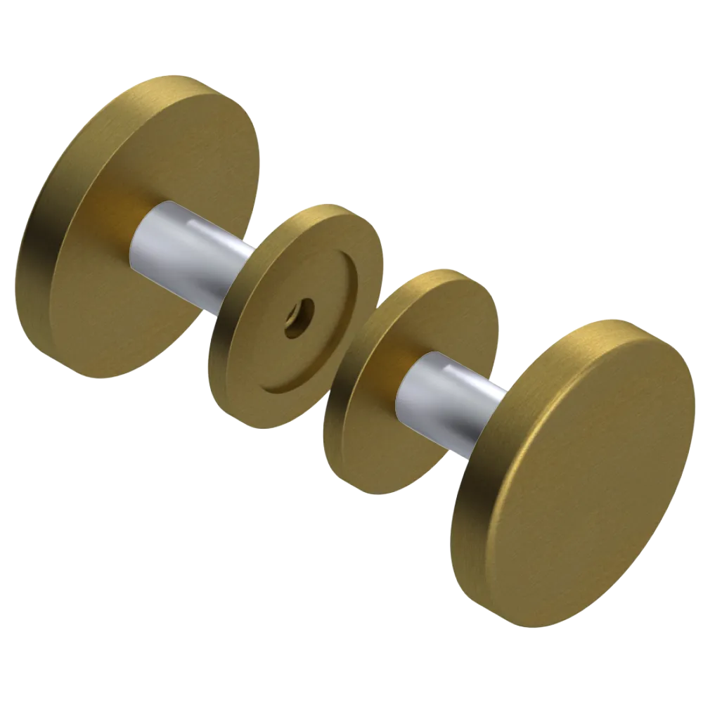 Rubinet Shower Door Knob (set) Antique Brass Matt