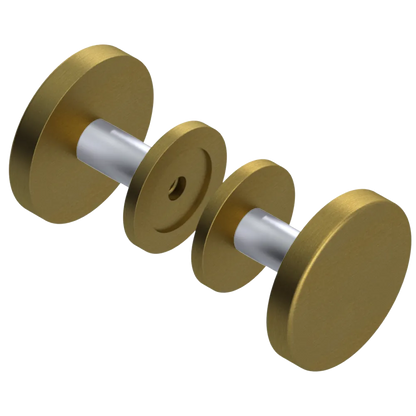 Rubinet Shower Door Knob (set) Antique Brass Matt