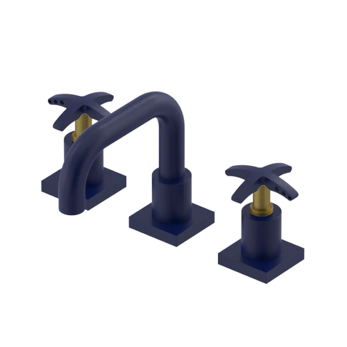 Rubinet Widespread Lav. Set. with Genesis spout (less drain) Midnight Blue