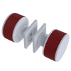 Rubinet Shower Door Knob (set) White