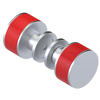 Rubinet Shower Door Knob (set) Satin Chrome
