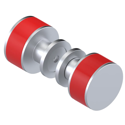 Rubinet Shower Door Knob (set) Satin Chrome