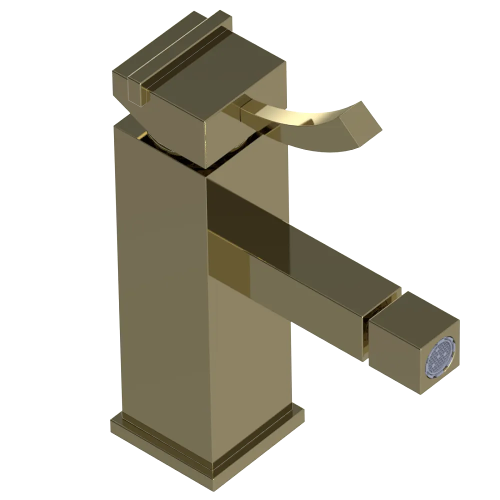Rubinet Single Control Bidet Fitting (less drain) Natural Brass