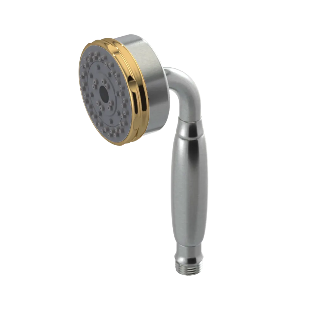Rubinet 3 Function Hand Held Shower Only Satin Nickel