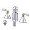 Rubinet Bidet Fitting with Spray, Diverter, and Vacum Breaker (Less Drain) Satin Chrome