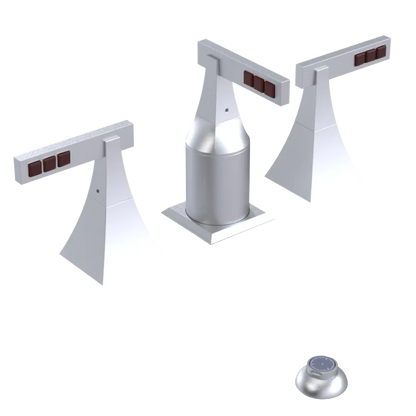 Rubinet Bidet Fitting with Spray, Diverter, and Vacum Breaker (Less Drain) Satin Chrome