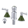 Rubinet Bidet Fitting with Spray, Diverter, and Vacum Breaker (Less Drain) Satin Chrome