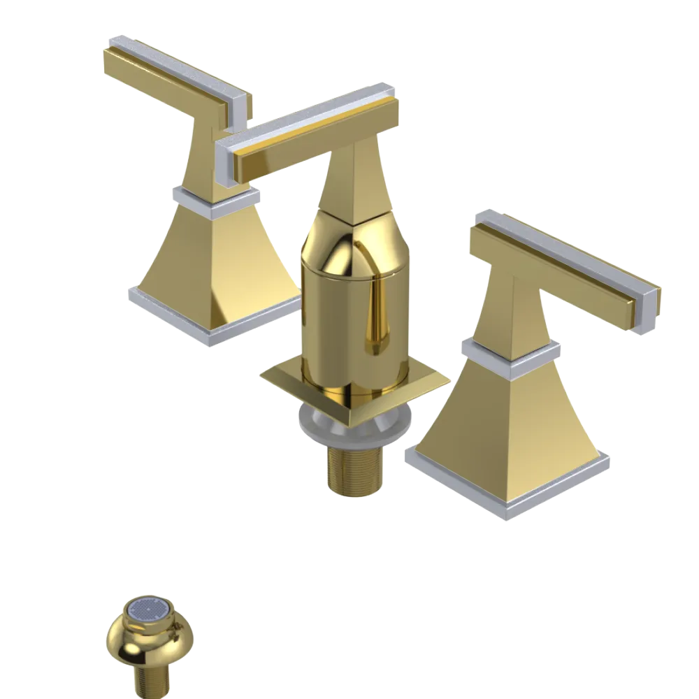Rubinet Bidet Fitting with Spray, Diverter, and Vacum Breaker (Less Drain) Natural Brass