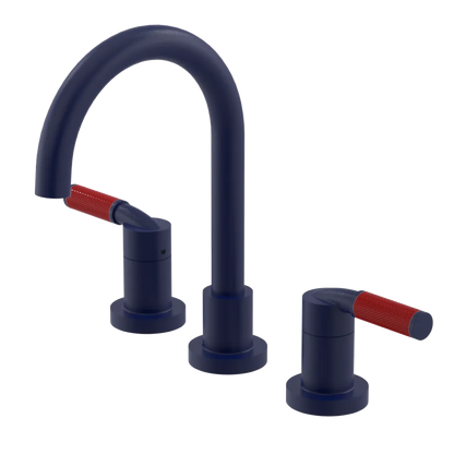 Rubinet Widespread Lav. Set. (less drain) Midnight Blue