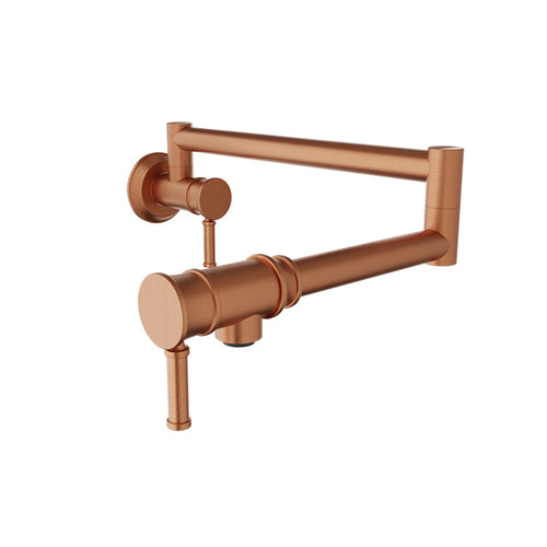 Baril Single-hole wall-mounted pot filler with two handles