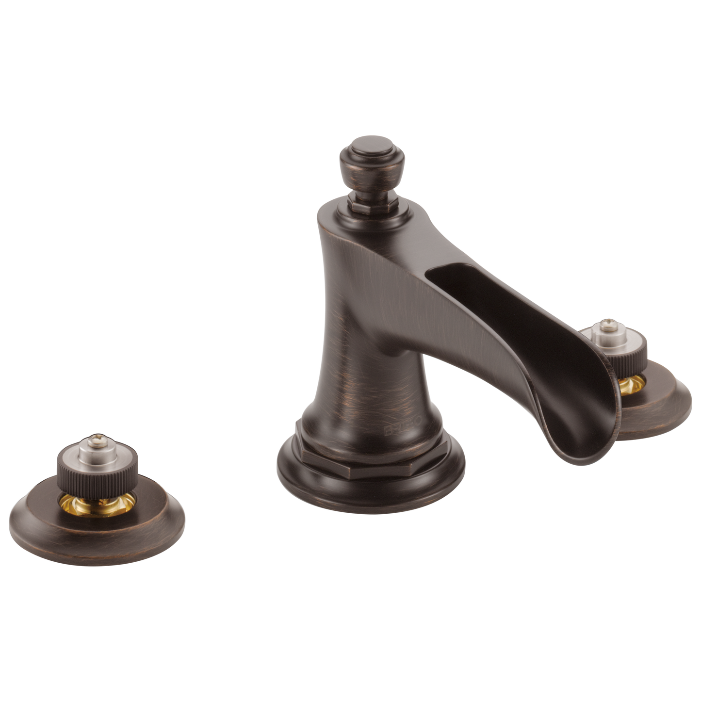 Brizo Widespread Lavatory Faucet With Channel Spout Less Handles 12 Gpm