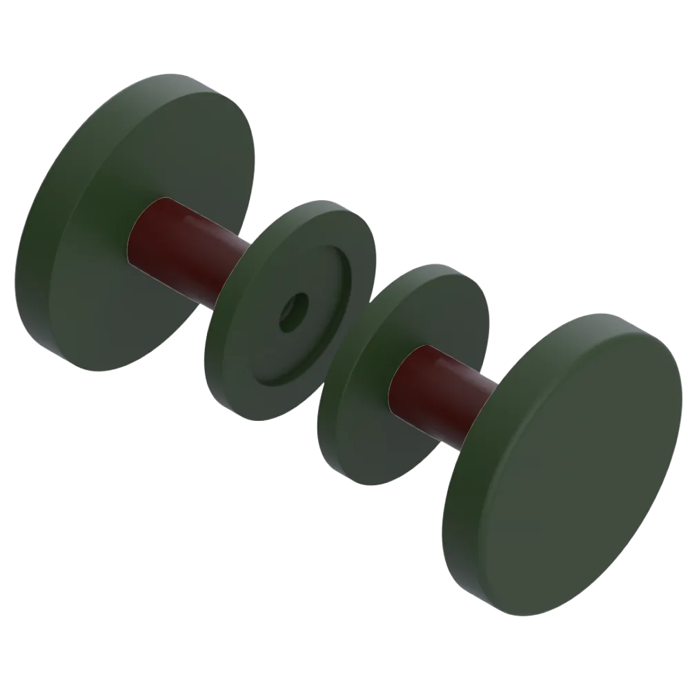 Rubinet Shower Door Knob (set) Green Envy