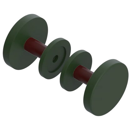 Rubinet Shower Door Knob (set) Green Envy