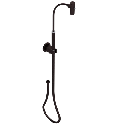 Rubinet Hand Held Shower Bidet with Extended Reach & Dual Function Spray Including Wall Bracket with Supply & Hose (Round) Oil Rubbed Bronze