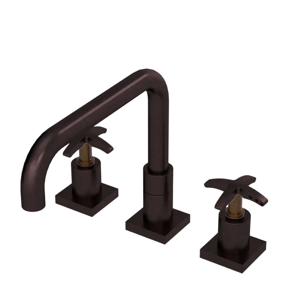 Rubinet Widespread Kitchen Set with Genesis Spout Oil Rubbed Bronze