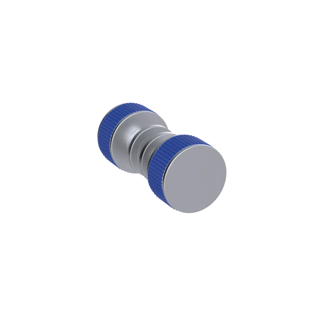 Rubinet Shower Door Knob (set) Satin Chrome