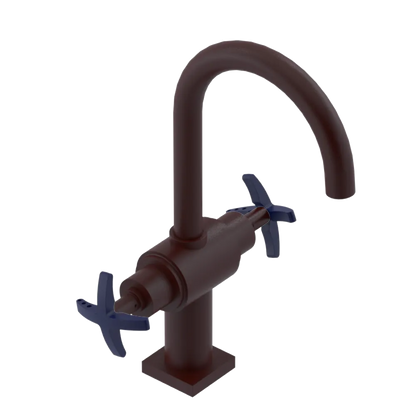 Rubinet Single Hole Dual Handle Lav. Set. (less drain) Bordeaux
